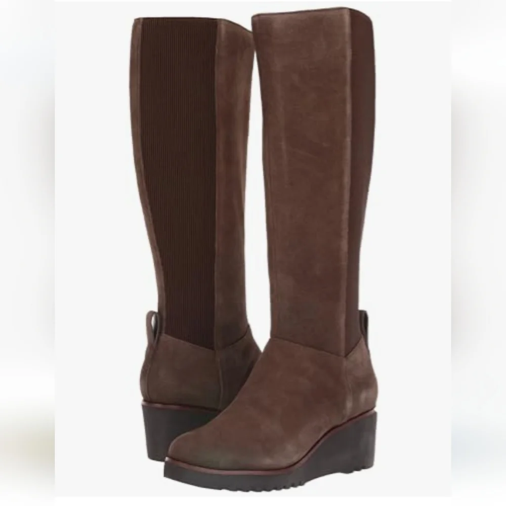 Sanctuary NWT Effect Java Knee-High Wedge Boots Size 6.5M